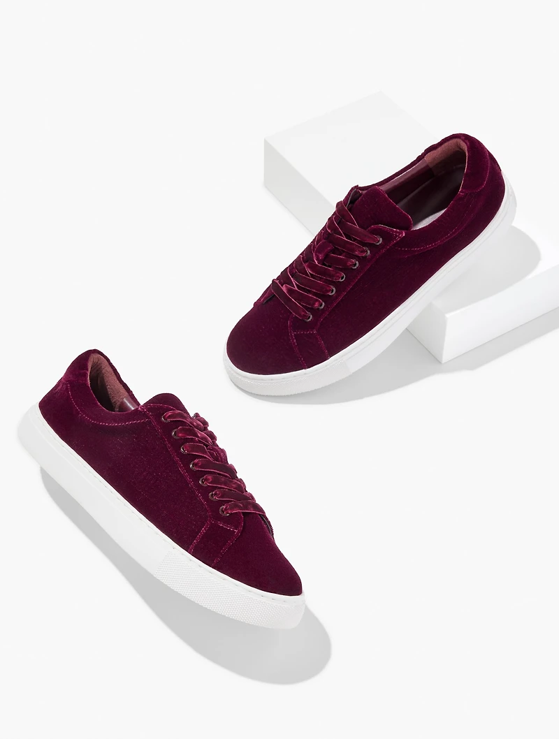 Aubrey Velvet Sneakers