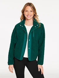 Embossed Sherpa Jacket