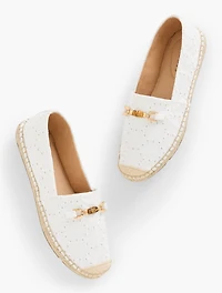 Izzy Bamboo Floral Espadrille Flats