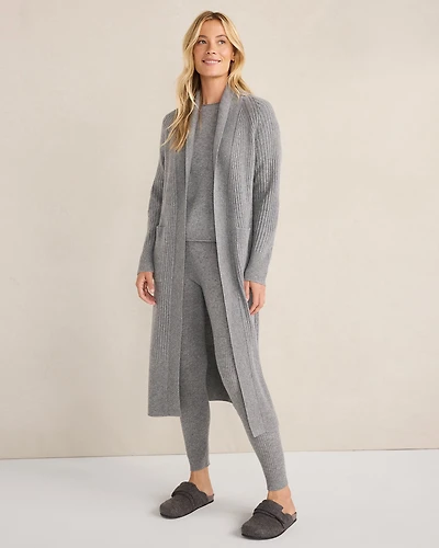 Cashmere Rib Knit Duster
