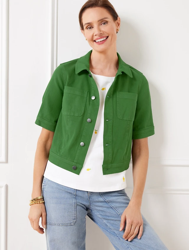 Short Sleeve Jean Jacket