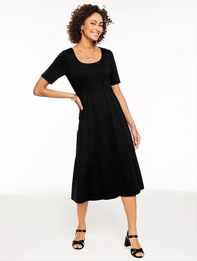 Luxe Ponte Midi Dress