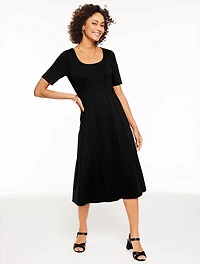 Luxe Ponte Midi Dress