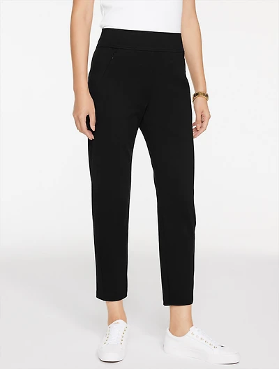 Tapered Leg Passport Ponte Pants