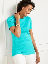 Pima Cotton Crewneck Tee