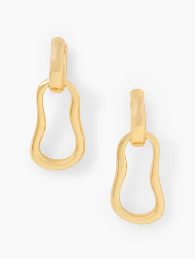 Wavy Link Hoop Earrings
