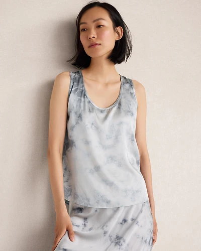 Washable Silk Tie-Dye Tank