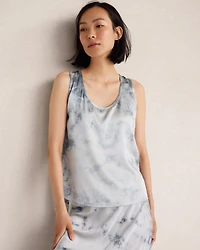 Washable Silk Tie-Dye Tank