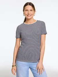 Short Sleeve Crewneck Tee - Lizzy Stripe