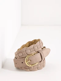 Braided Leather Chain Link