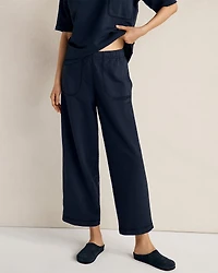 Garment-Dyed Organic Cotton Slub Terry Pants
