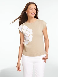 Cap Sleeve Pullover - Hibiscus