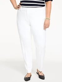 Talbots Hampshire Lightweight Double Cloth Straight Ankle Pants - Lined