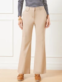 Flare Leg Twill Pants