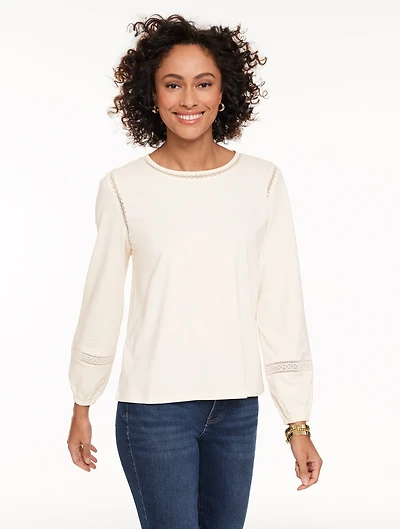 Modern Romance Lace Trim Top