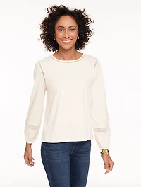 Modern Romance Lace Trim Top