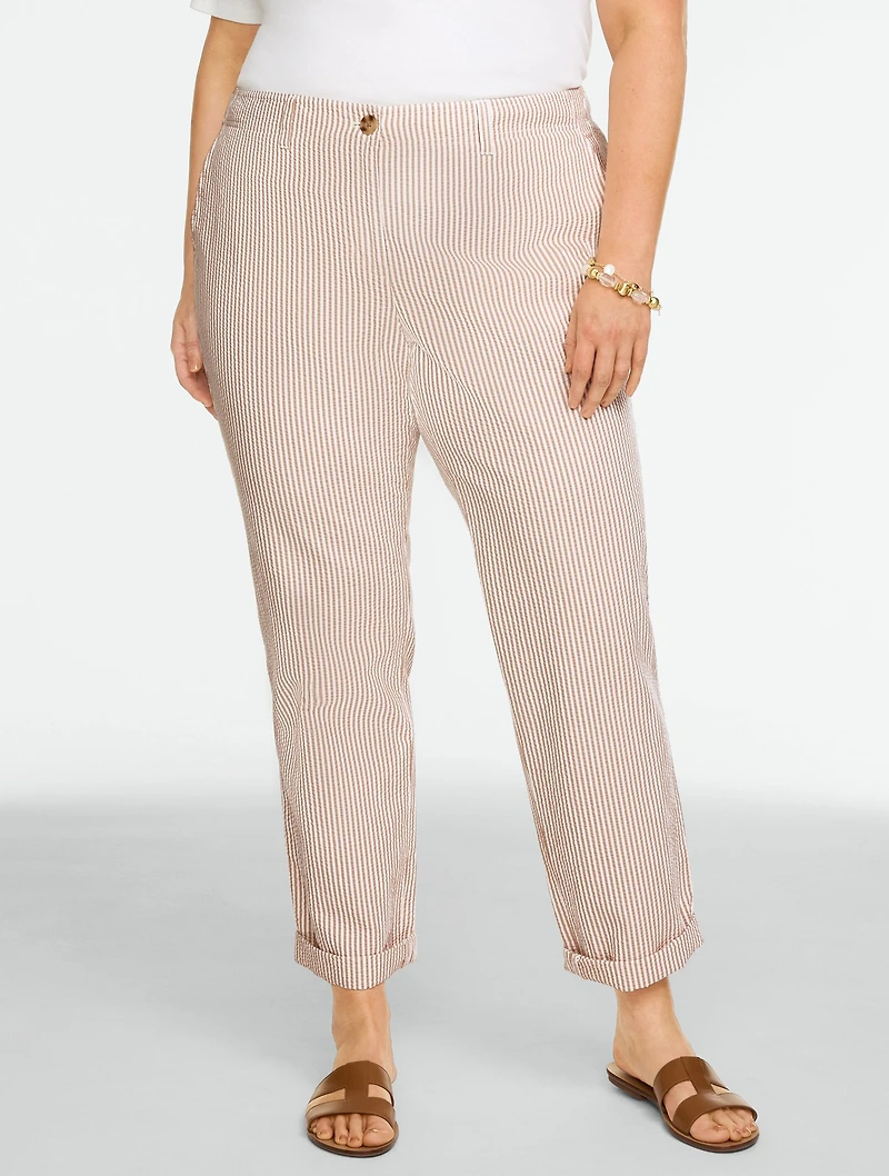 Seersucker Everyday Chinos - Sunshine Stripe