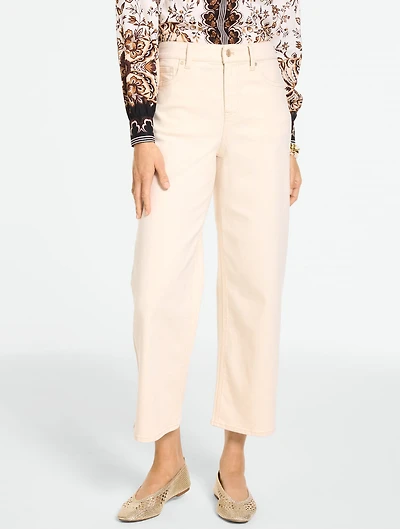 Wide Crop High Waist Jeans