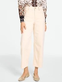 Wide Crop High Waist Jeans