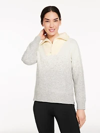Half-Zip Sweater - Ombré