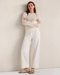 Organic Cotton Twill Barrel Leg Pants