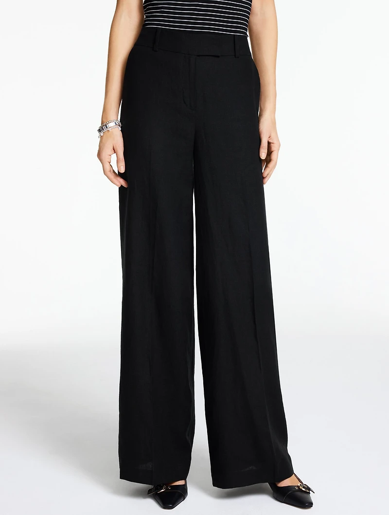 Classic Linen Wide Leg Pants