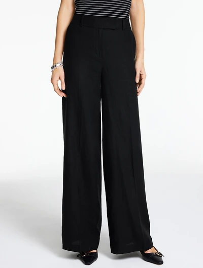 Classic Linen Wide Leg Pants