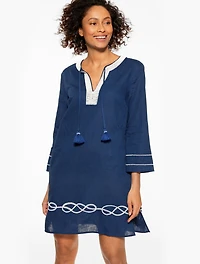 Aqua Club Embellished Caftan Cover-Up