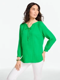 Gauze Band Collar Popover