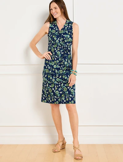 Effortless Jersey Bella Dress - Dancing Jacobean