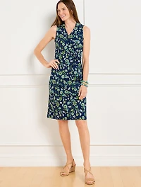Effortless Jersey Bella Dress - Dancing Jacobean