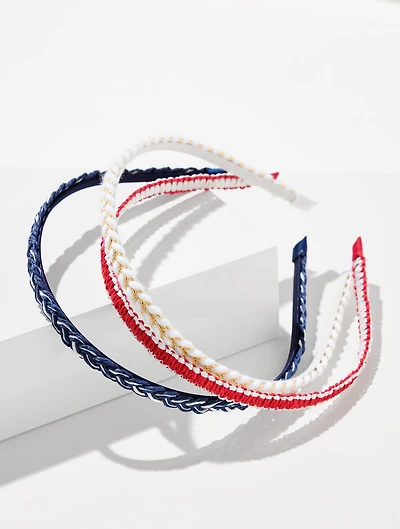 Americana Skinny Headband - Set of 3