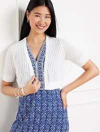 Open Stitch Shrug