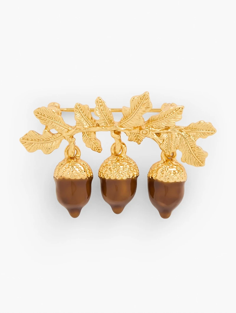Acorn Branch Brooch