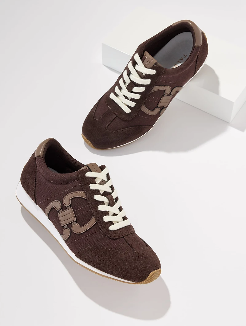 Alex Status Herringbone Suede Sneakers