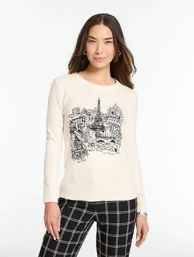 Crewneck Sweater - Paris Scenic