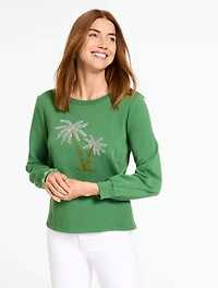 Embellished Palm Tree Blouse