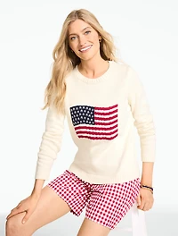 Crewneck Flag Pullover Sweater