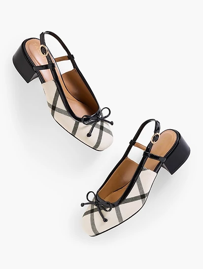 Marlow Slingback Pumps - Windowpane