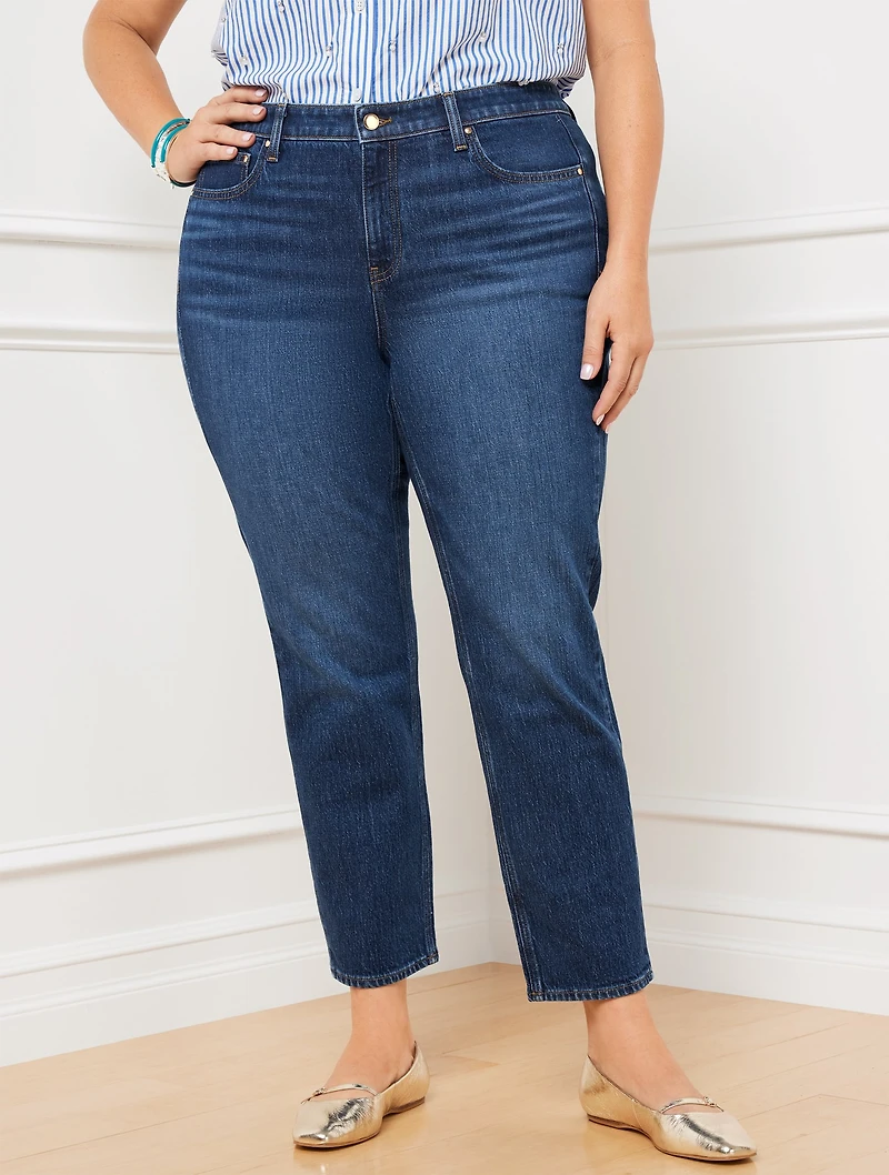 Slim Straight Ankle Jeans - Bettina Wash
