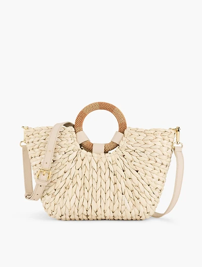 Corn Husk Cut Out Handle Tote