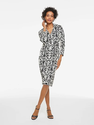 Effortless Jersey Bella Dress - Orchid Leaf