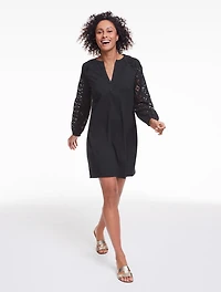 Aqua Club Eyelet Jersey Dress Cover-Up