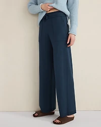 Organic Cotton Knit Wide Leg Pants