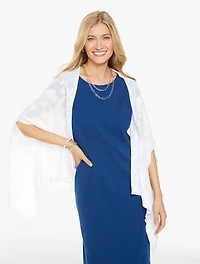 Floral Jacquard Travel Wrap