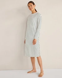Organic Cotton Jersey Stripe Sleep Dress