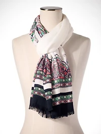 Jubilant Paisley Oblong Scarf