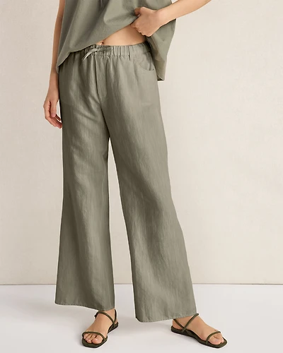 Organic Cotton Linen Drawstring Pants