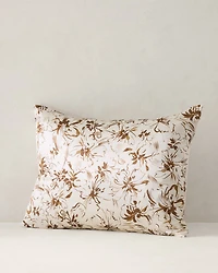 Washable Silk Tropical Blooms Pillowcase