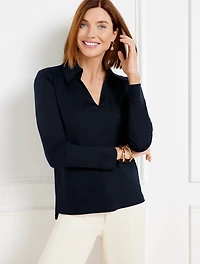 Knit Popover Shirt